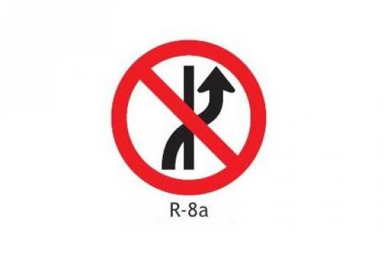 A placa R-8a regulamenta: