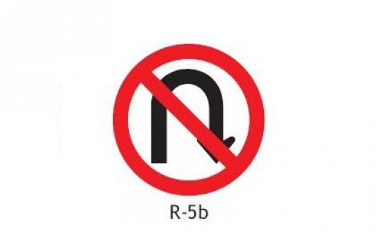 Diante da placa R-5b, você entende que é proibido: