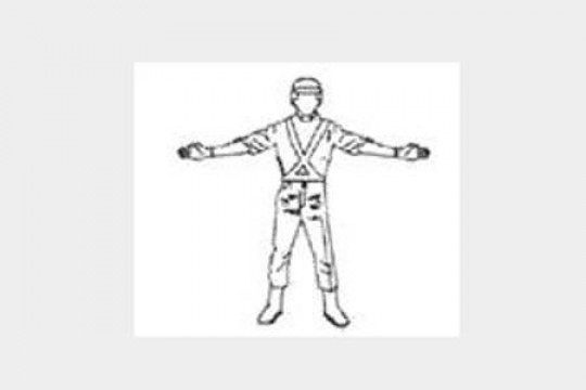 A figura a seguir apresenta um gesto usual empregado por agentes de trânsito, esse gesto indica ordem de: